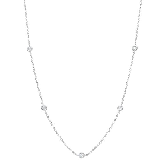 Collana Songa Donna in Oro bianco Diamante 0.35 Ct BBGT05CB07 - BBGT05CB07